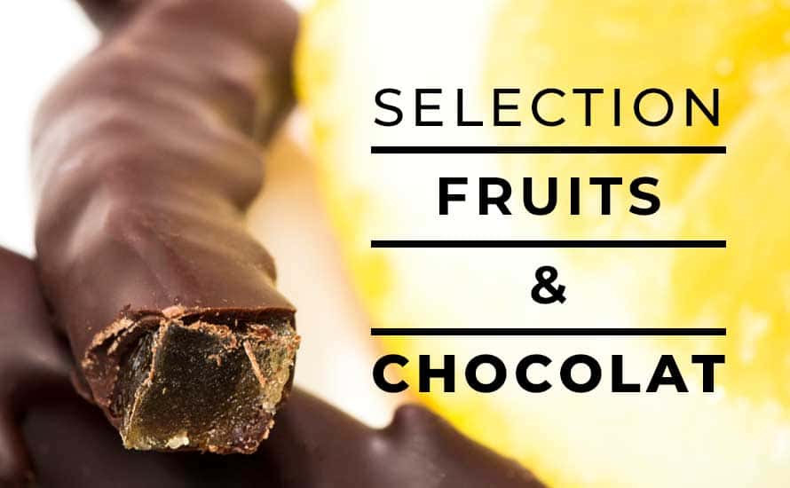 Sélection de 63 produits d'Artisans Chocolatiers aux Fruits & au Chocolat