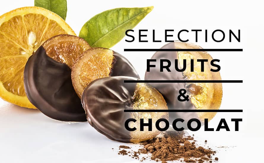 Sélection de 63 produits d'Artisans Chocolatiers aux Fruits & au Chocolat