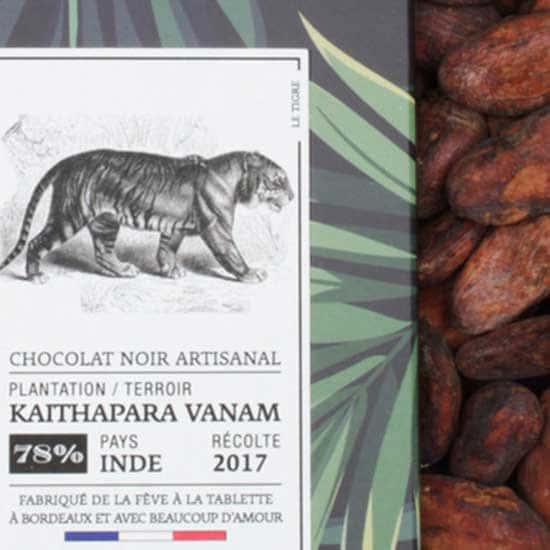 Acheter en ligne la Tablette de Chocolat Grand Cru Inde de Hasnaâ