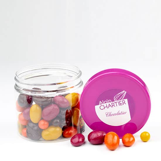 Cacahuète enrobée Chocolat Noir et Lait Coloré
