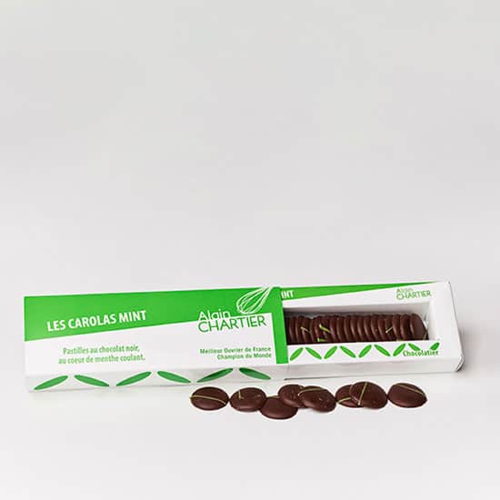 Palets Chocolat Noir Caramel Menthe