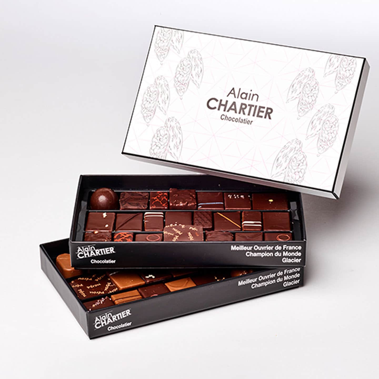 Assortiment Chocolats Noir et Lait 300g - 42 pièces