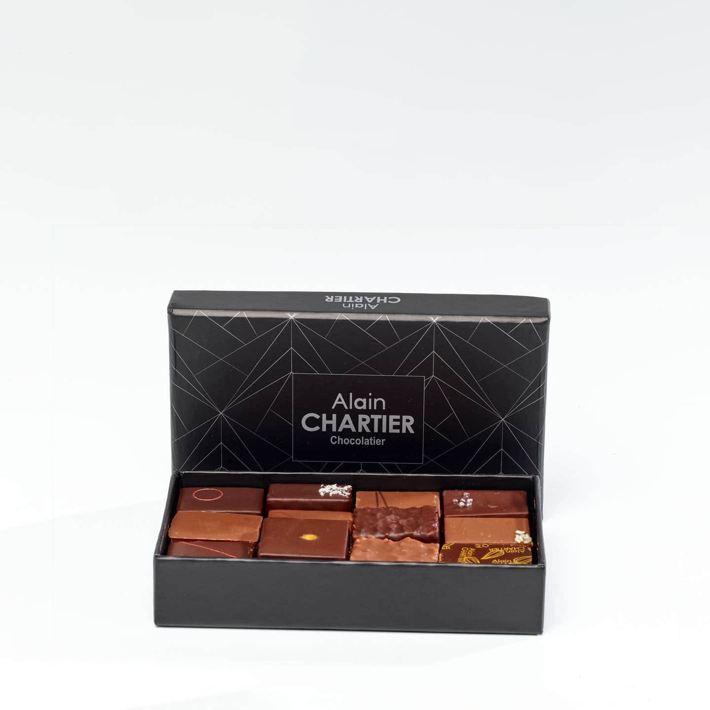 Assortiment Chocolats Noir et Lait 100g - 14 pièces