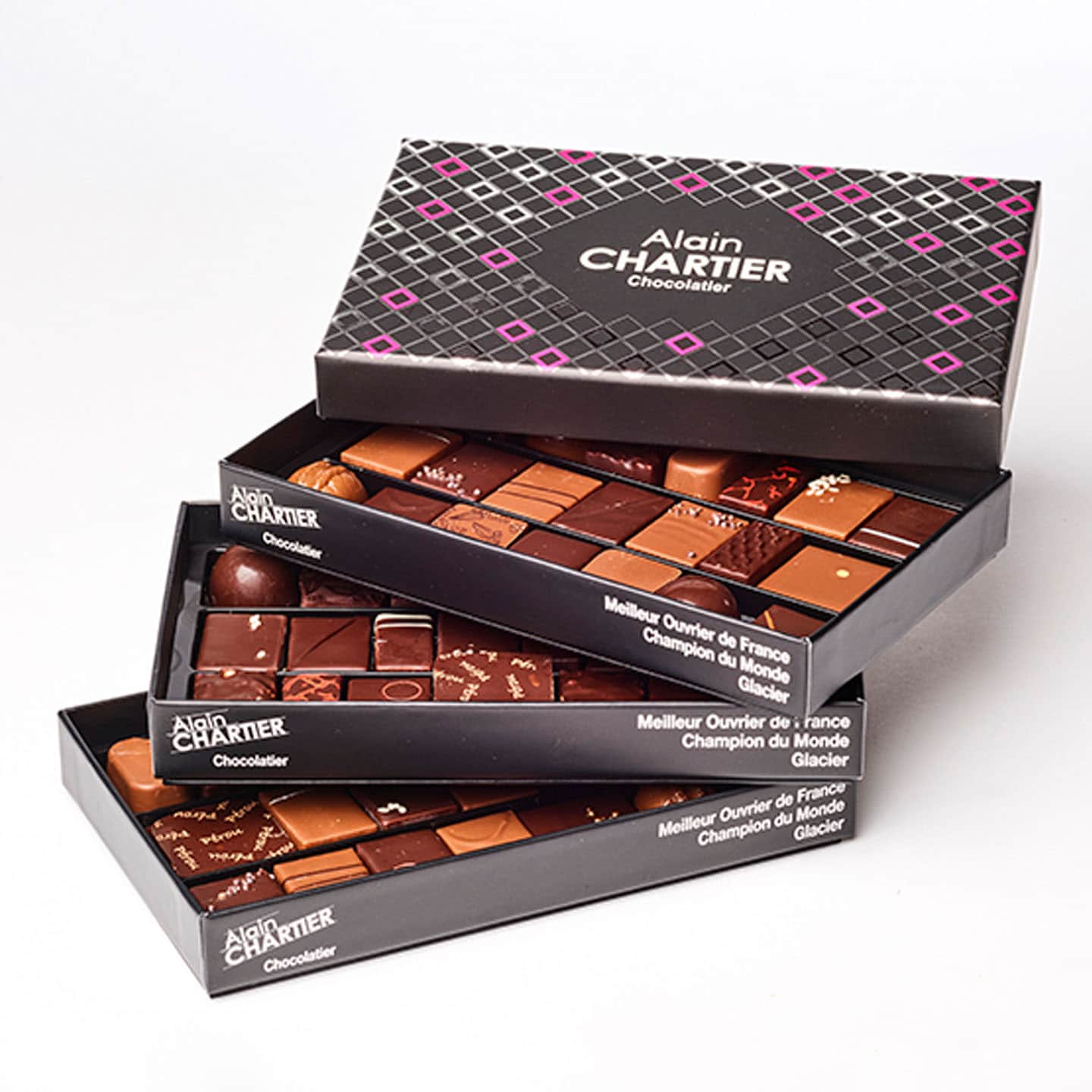 Assortiment Chocolats Noir et Lait 450g - 63 pièces