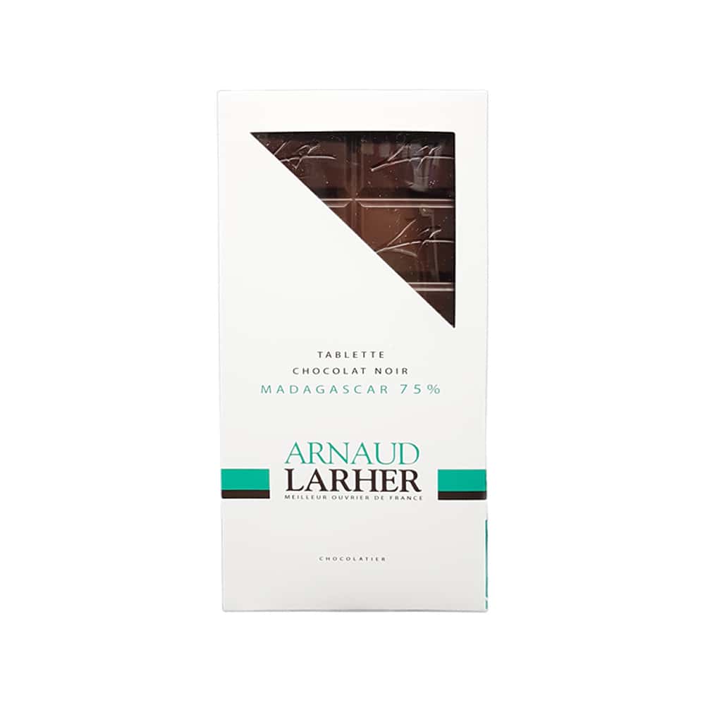 Tablette Chocolat Noir 75% origine Madagascar 75g