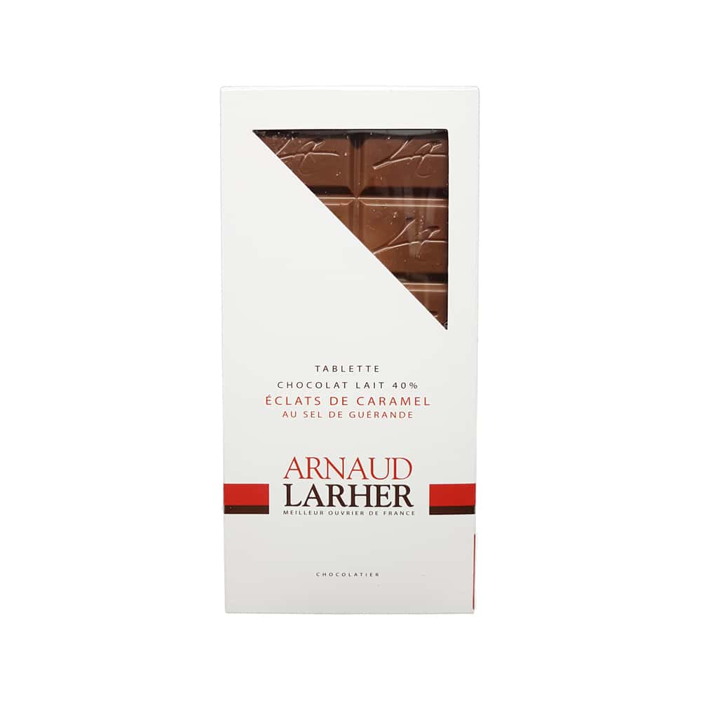 Tablette Chocolat Lait Caramel Fleur de Sel 36% 75g