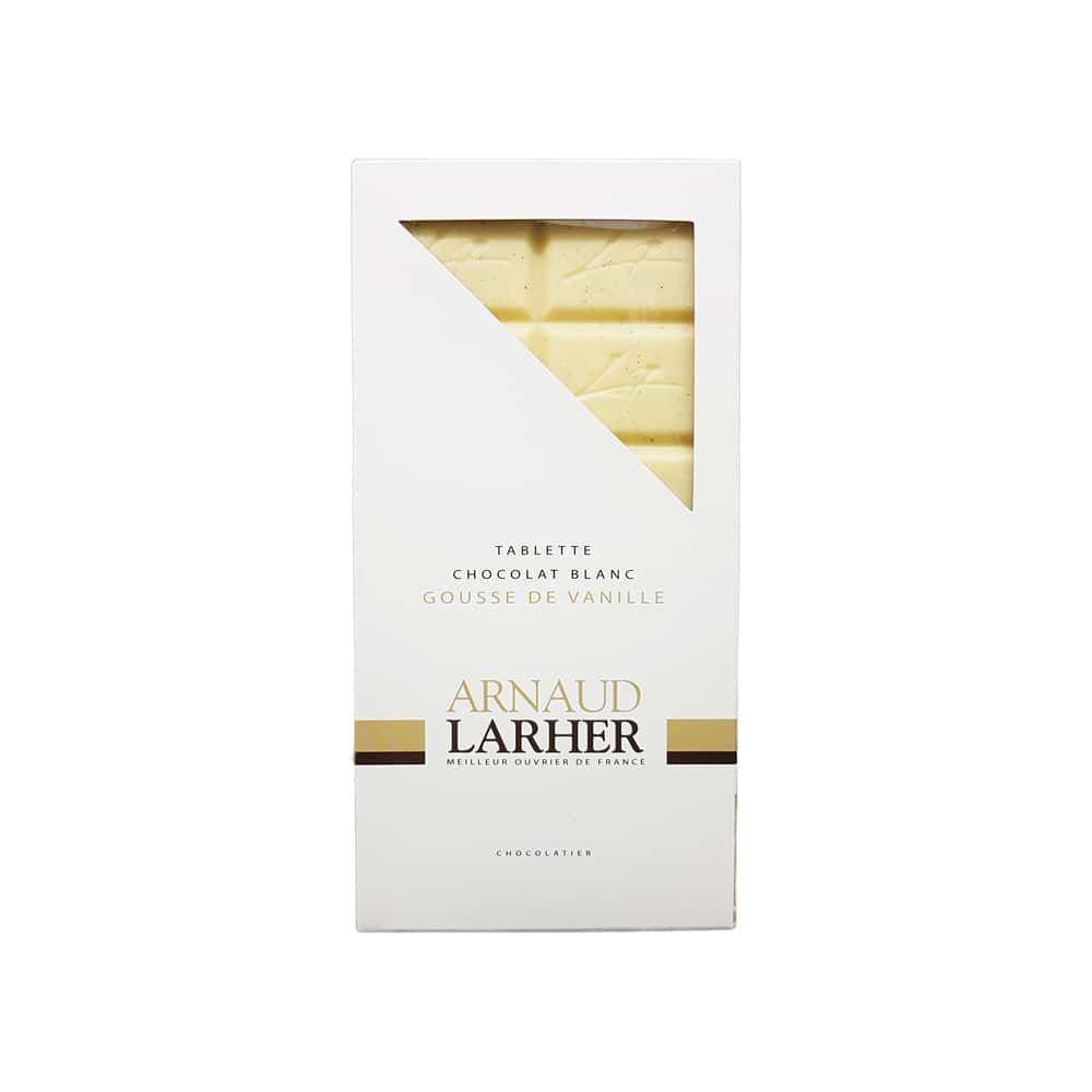 Tablette Chocolat Blanc Vanille 75g