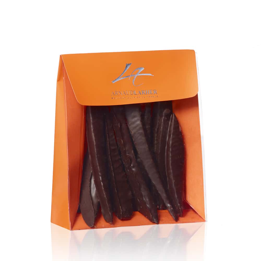 Orangettes Confites enrobées Chocolat Noir 130g