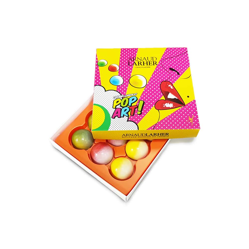 Caramel Chocolat Lait Fruits 70g Coffret Pop