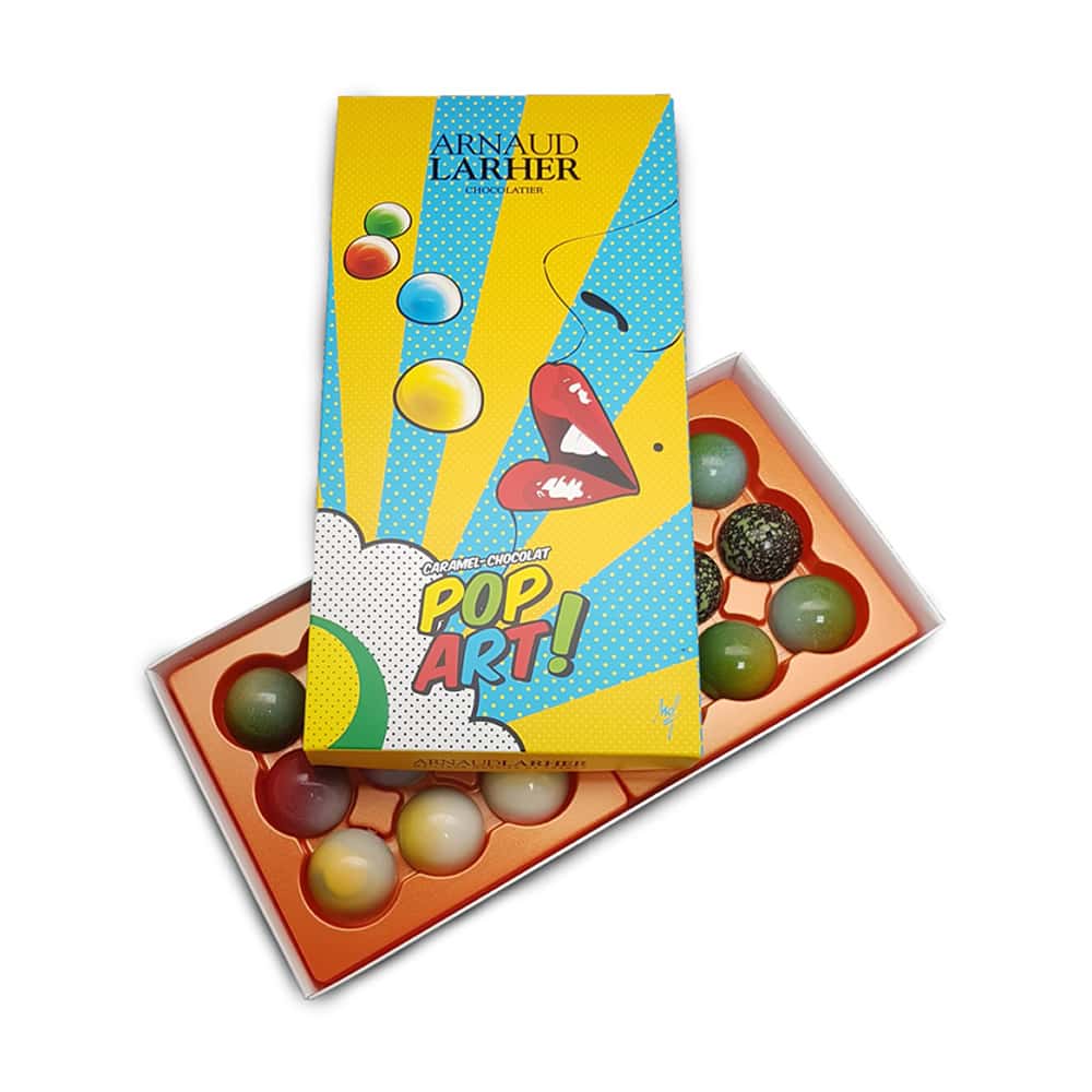 Caramel Chocolat Lait Fruits 135g Coffret pop