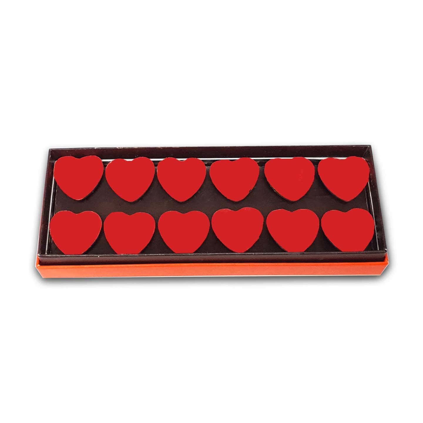 Petits Coeurs Chocolat Lait Gianduja Feuilletine Saint Valentin 140g - 12 pièces