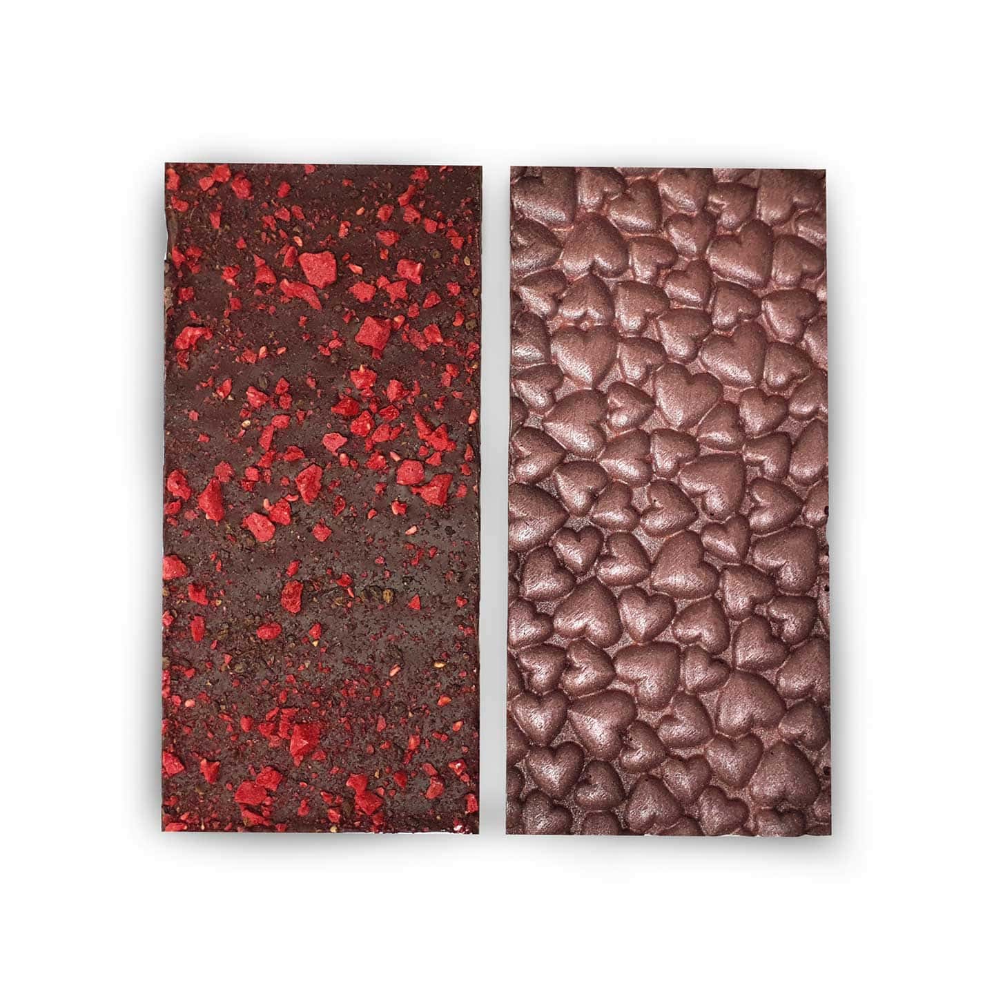 Tablette Chocolat Noir Framboise Poivre 64% Saint Valentin 70g