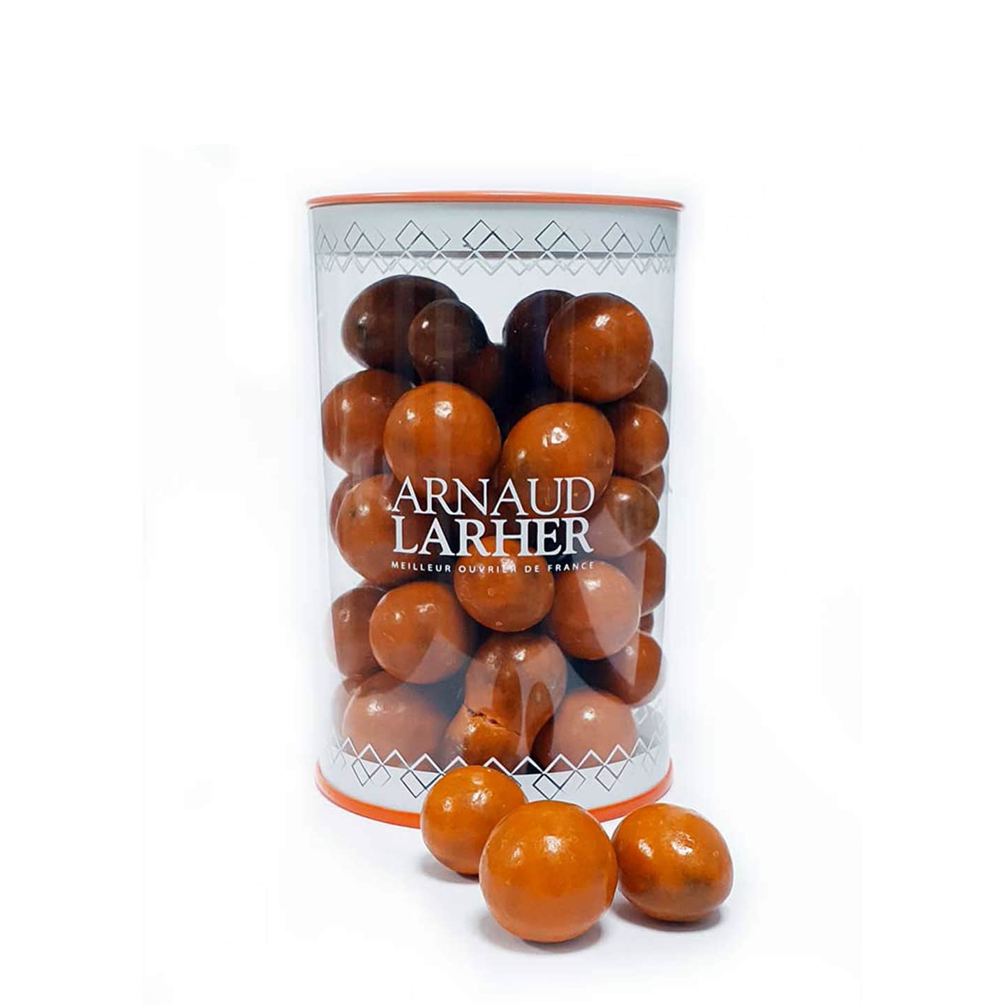 Orange Confite enrobée Chocolat Blanc 250g