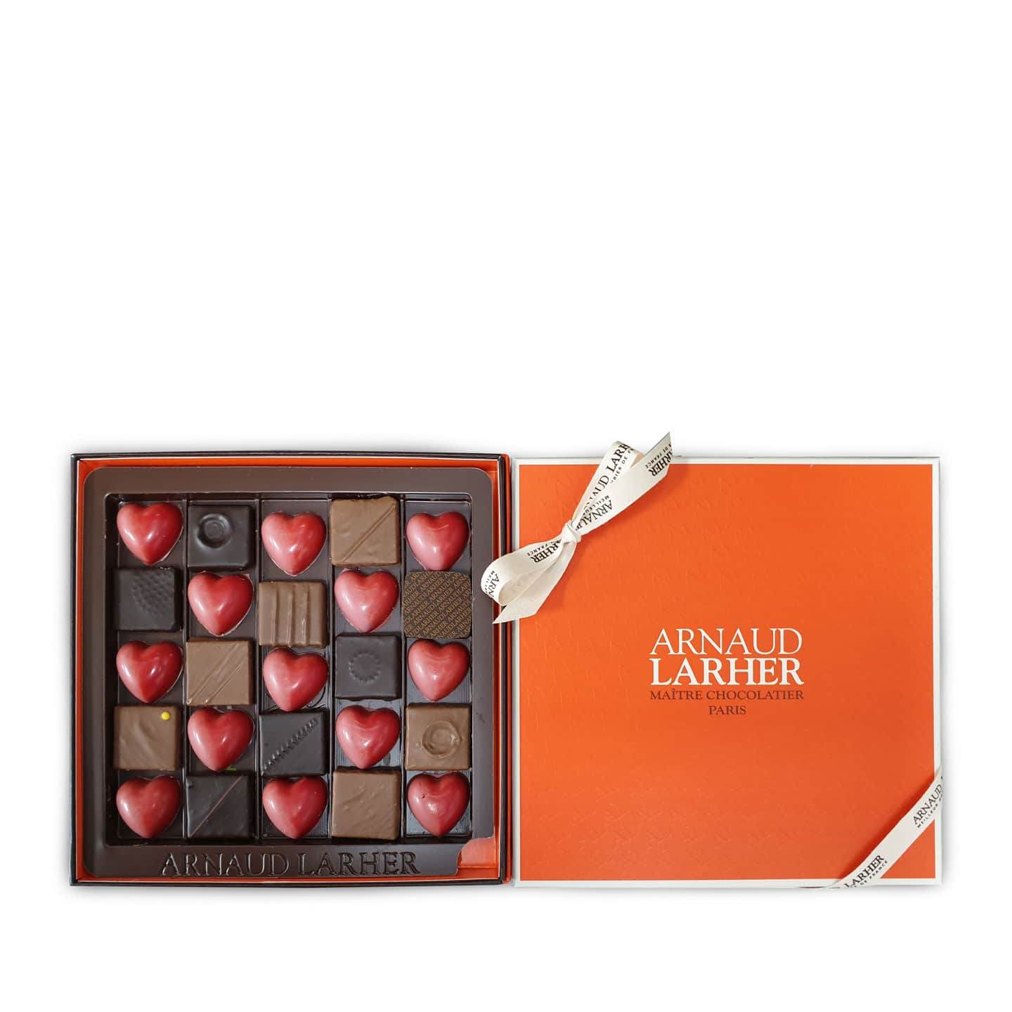 Assortiment Chocolats Noir et Lait, Caramels Fraise Fête des Mères 25 pièces - 215g