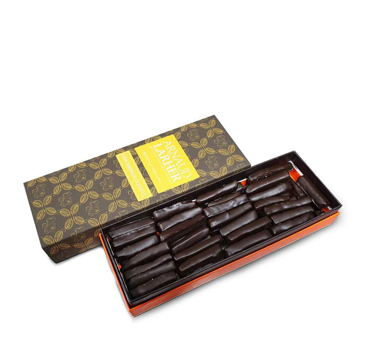 Gingembrettes Confites enrobées Chocolat Noir 250g