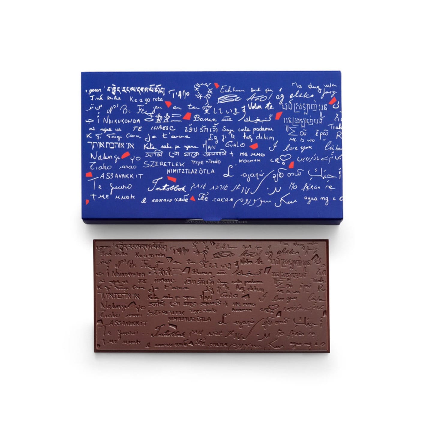 Tablette Chocolat Noir 70% Mur Je t'aime 