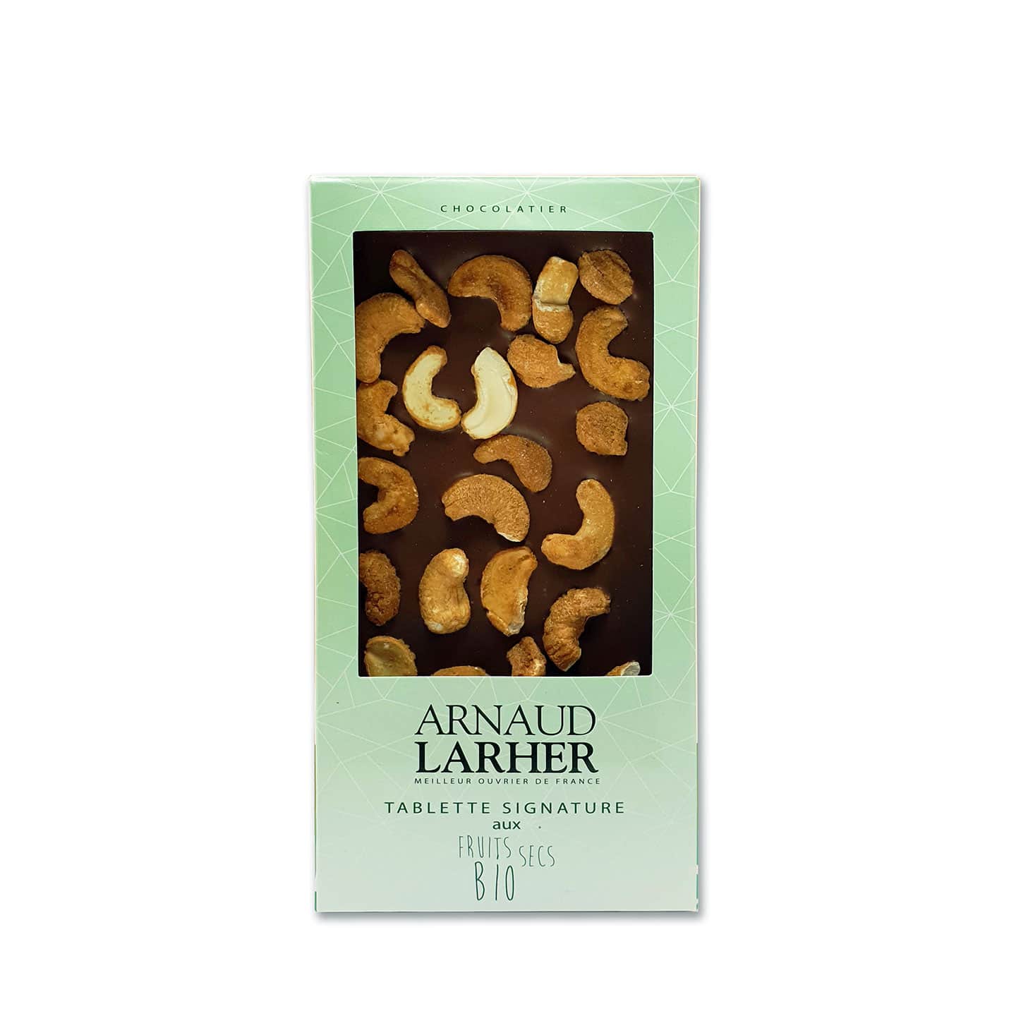 Tablette Chocolat Lait Noix de Cajou Bio 40% 80g