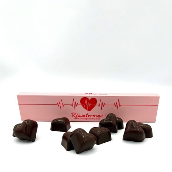 Coeurs Chocolat Saint-Valentin