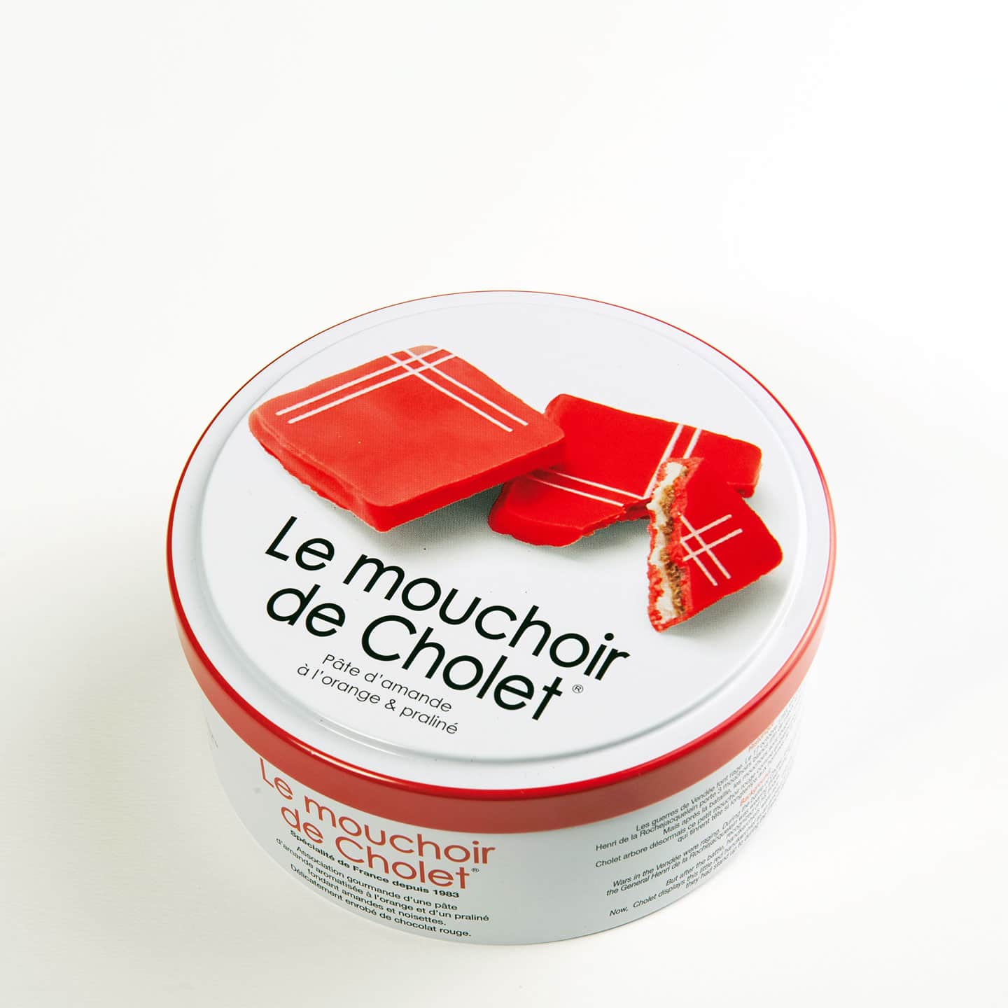 Pâte d’Amandes Orange, Praliné, Chocolat 240g - 29 pièces Mouchoirs de Cholet