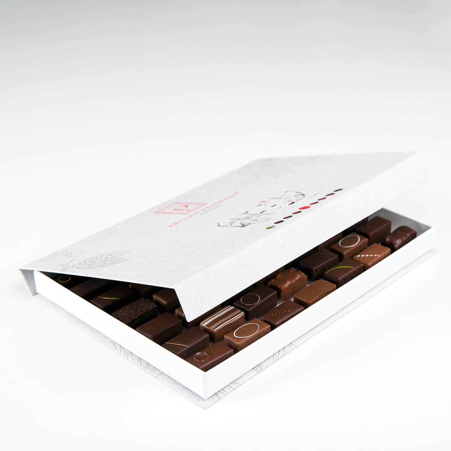 Assortiment Chocolats Noir et Lait 375g - 49 pièces