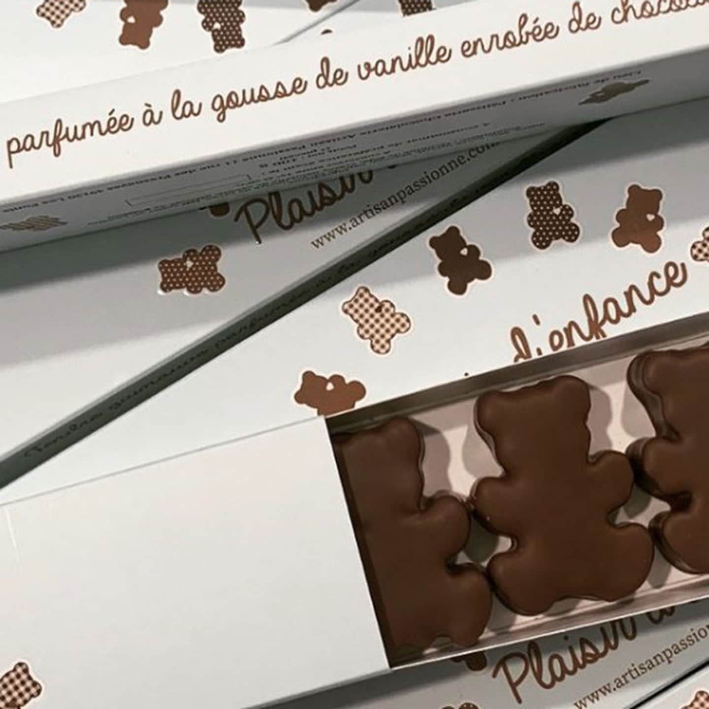Guimauve Vanille Chocolat Lait 100g - 7 pièces Plaisir d'Enfance