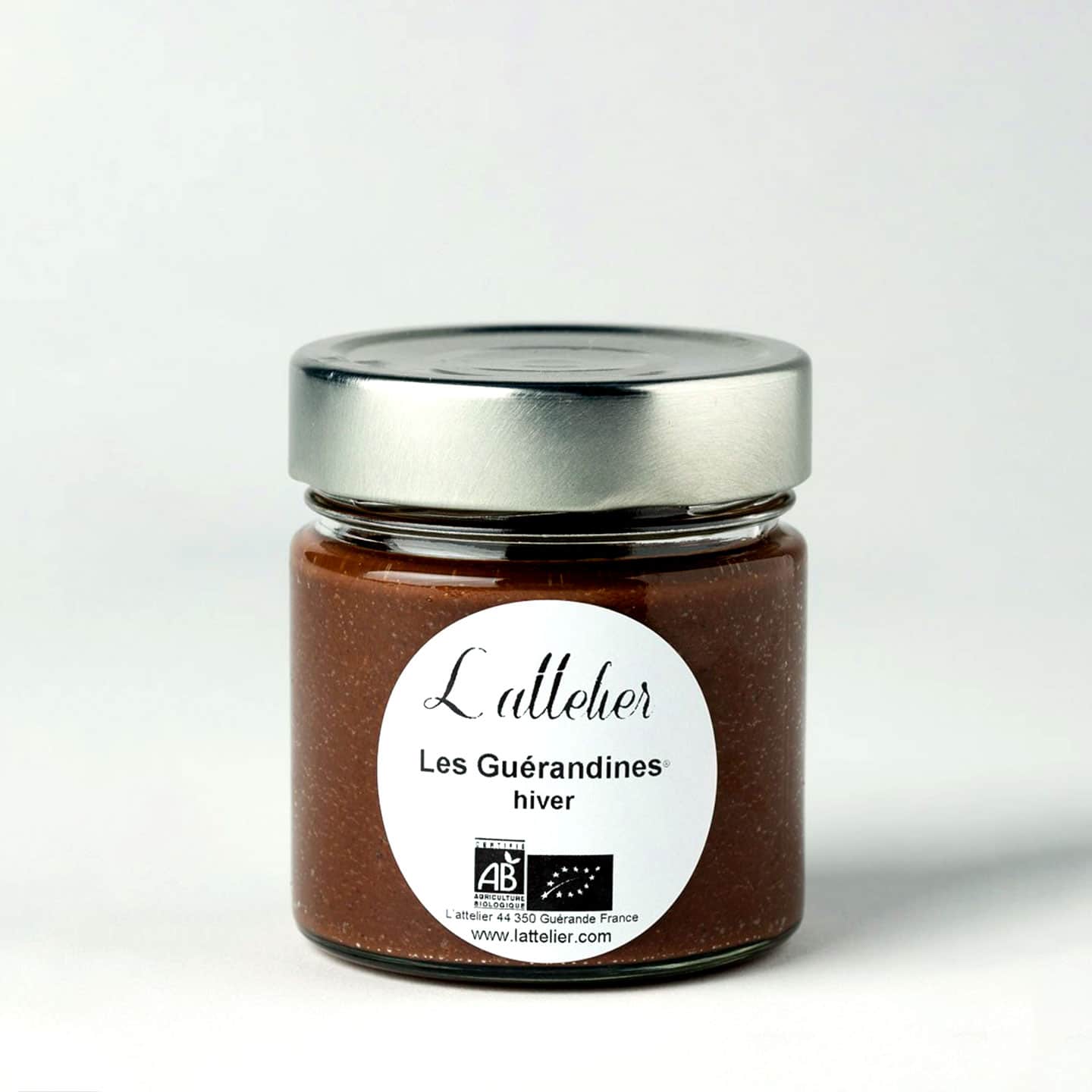 Pâte à Tartiner Chocolat Noir Noisettes 200g Guérandine