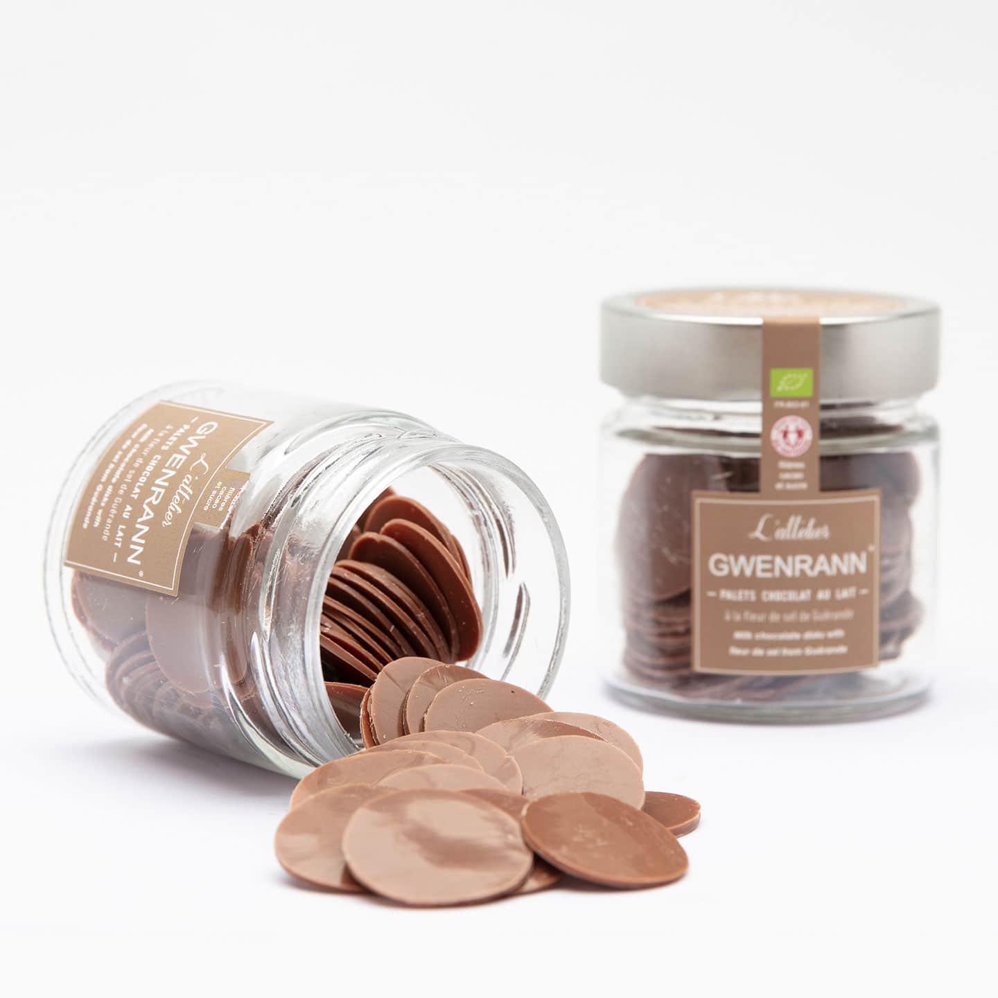 Palets Chocolat Lait Fleur de Sel 85g Gwenrann
