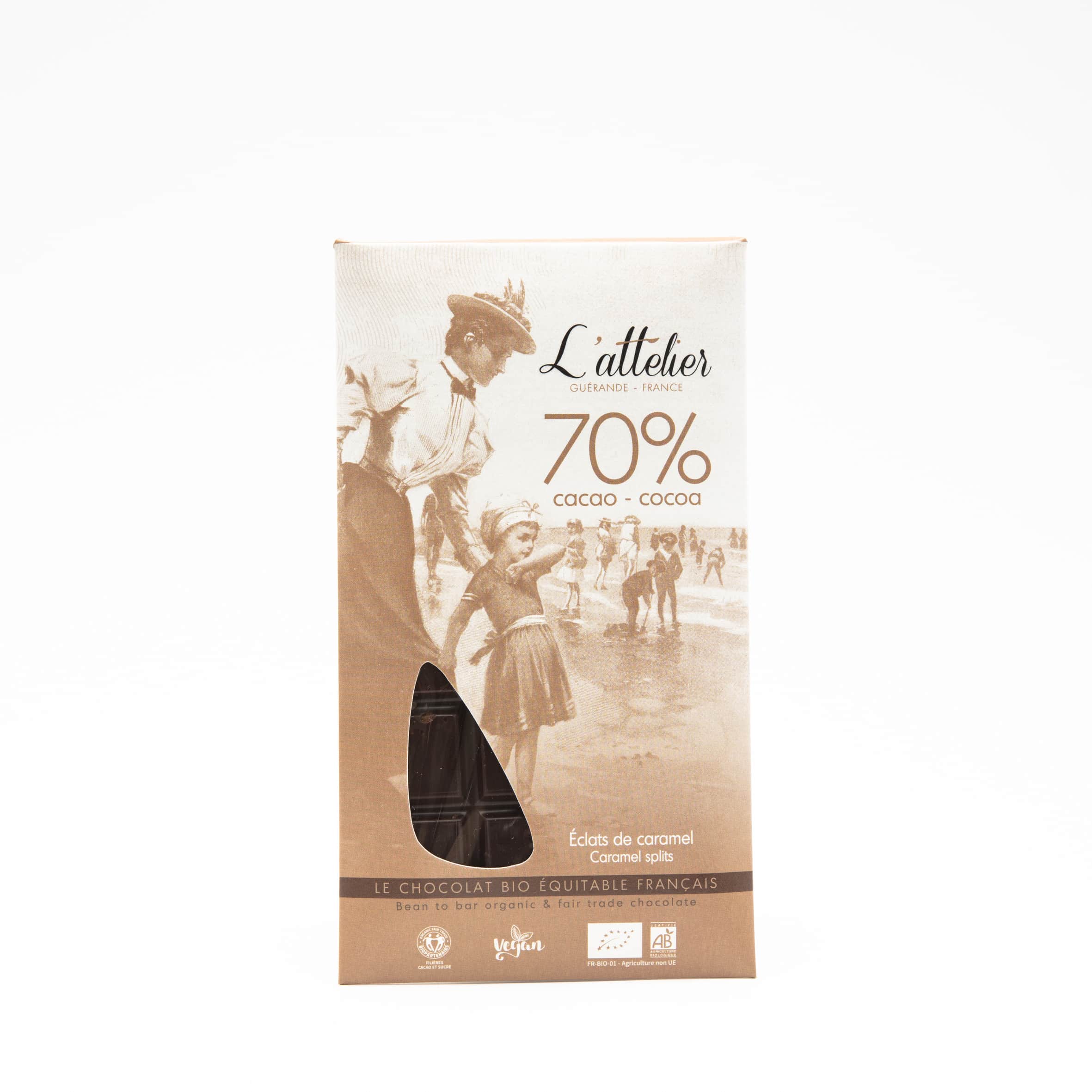 Tablette Chocolat Noir Caramel 70% 85g