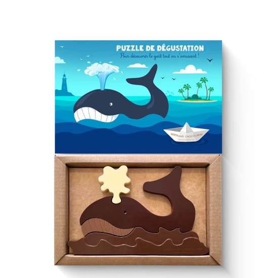 Puzzle Baleine Chocolat Pâques