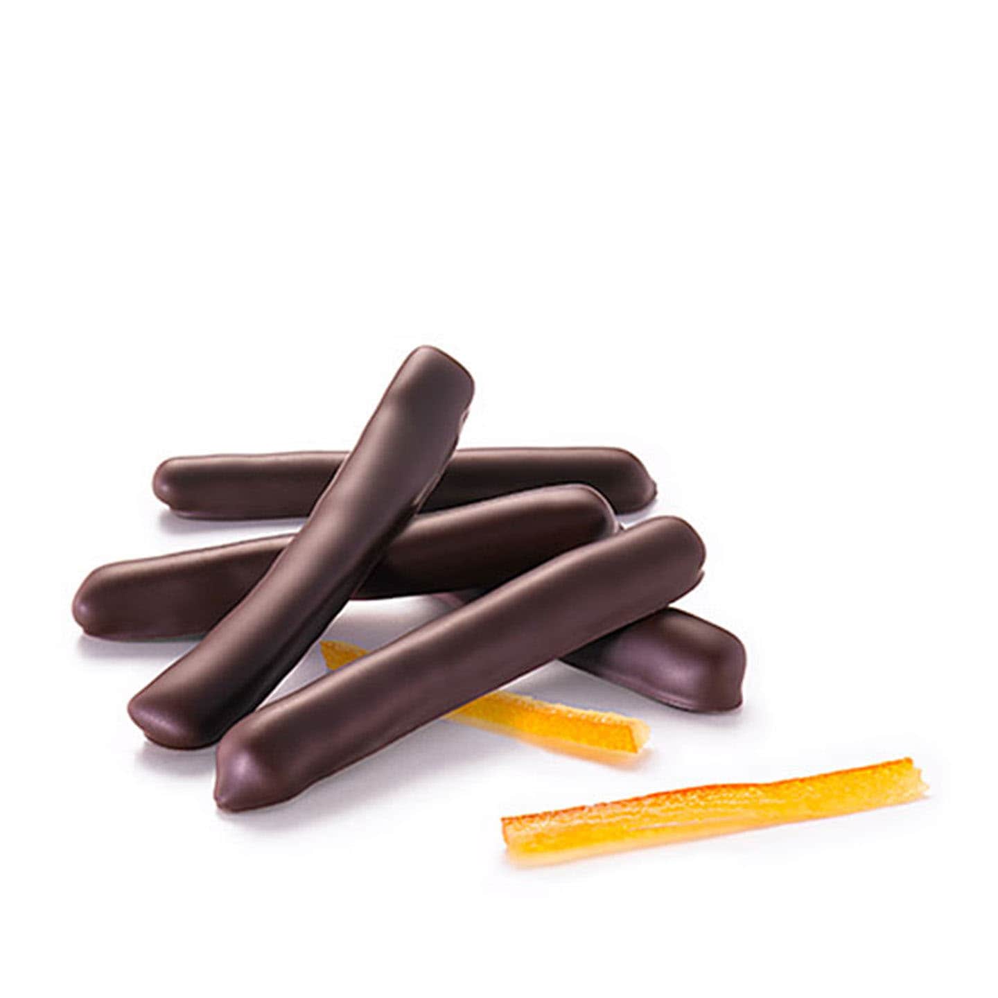 Bertrand Chocolatier • Orangette confite enrobée Chocolat Noir 130g