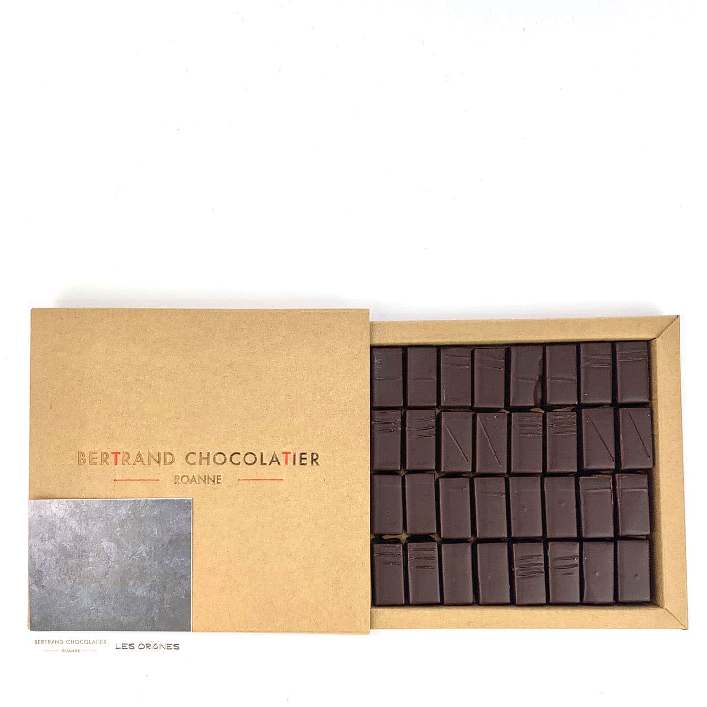 Assortiment Ganache Chocolat Noir Grand Cru 256g - 32 pièces