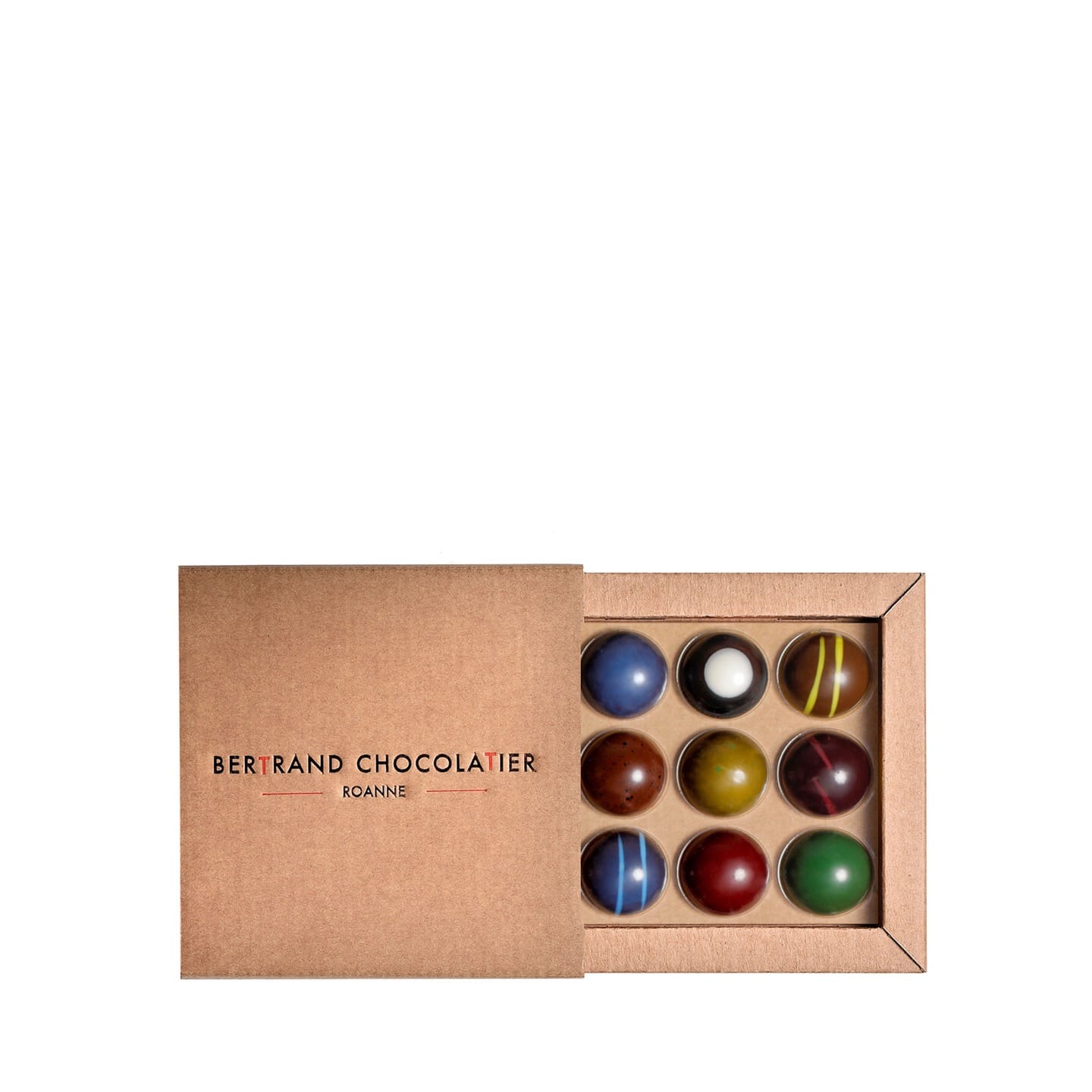 Assortiment Dômes Chocolats Noir et Lait 81g - 9 pièces Dôme