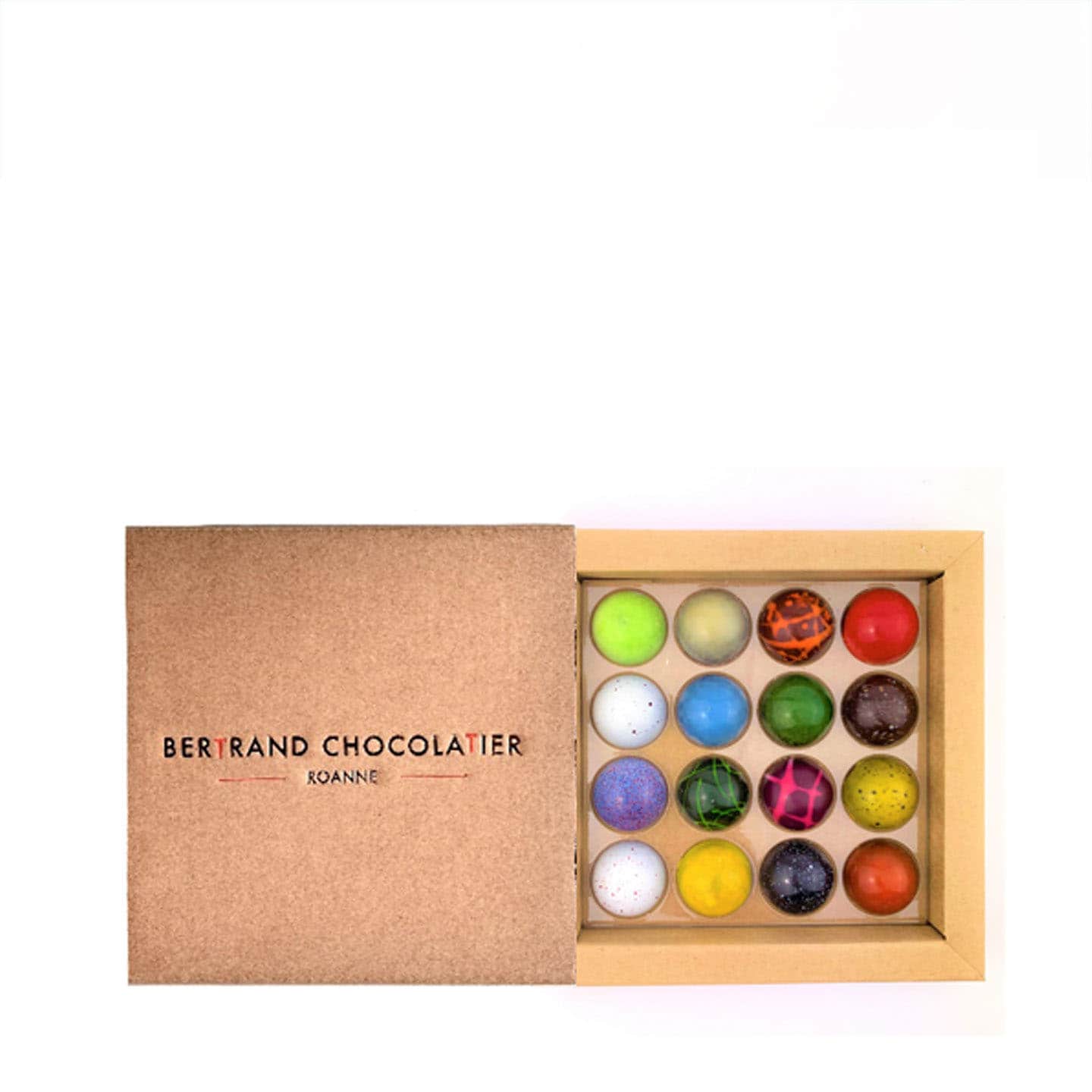 Assortiment Dômes Chocolats Noir et Lait 145g - 16 pièces Dôme