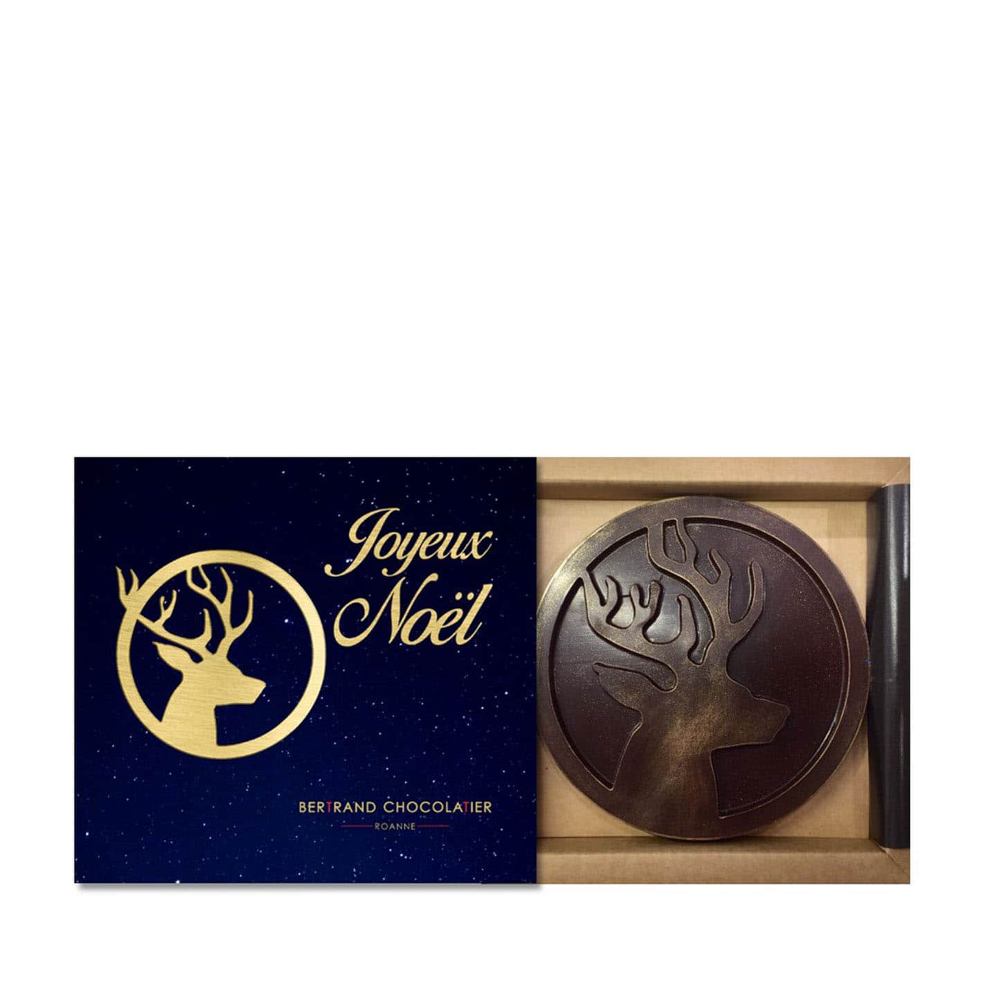 Tableau Rennes de Noël Chocolat Noir 100g