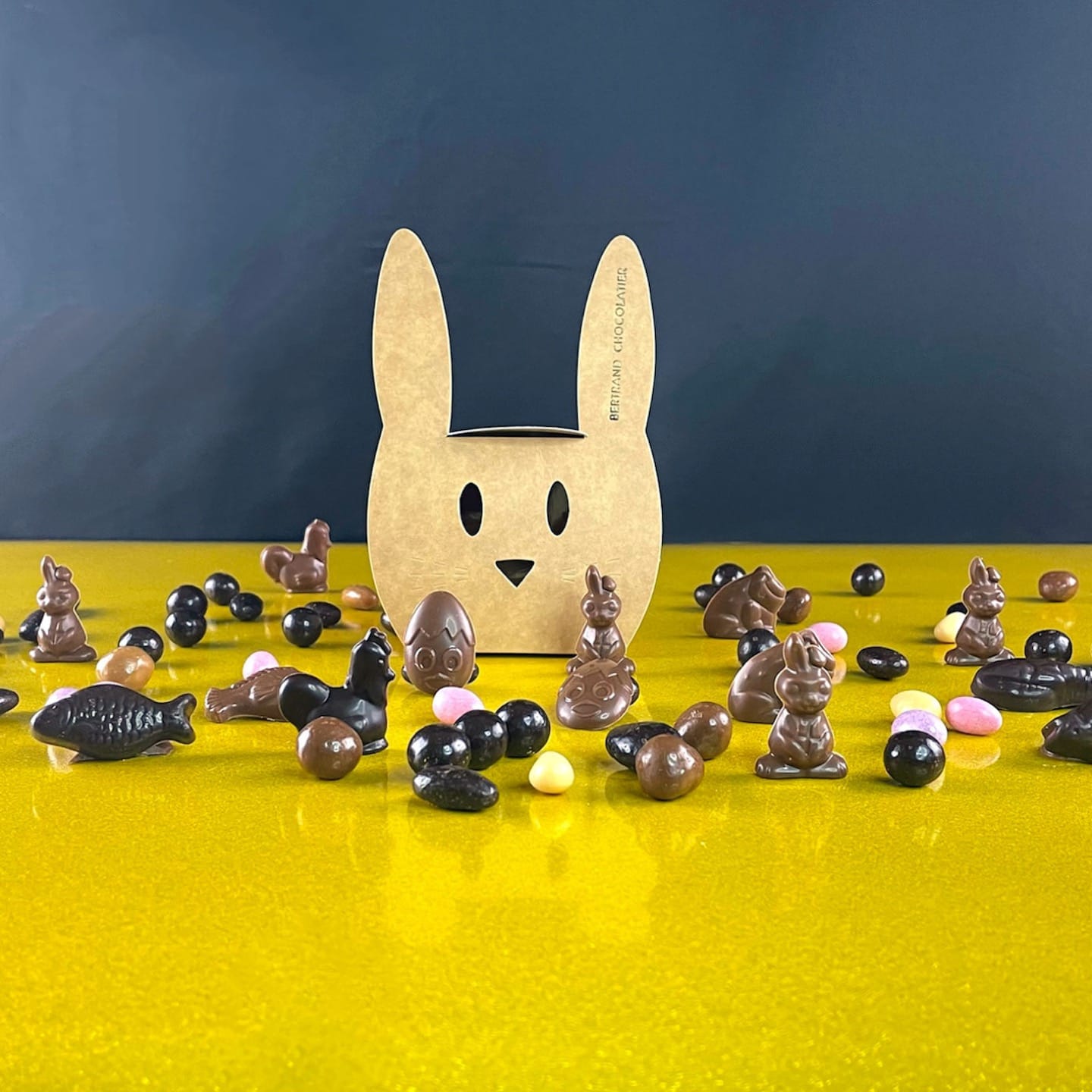 Lapin garni de Fritures Chocolat Pâques 105g