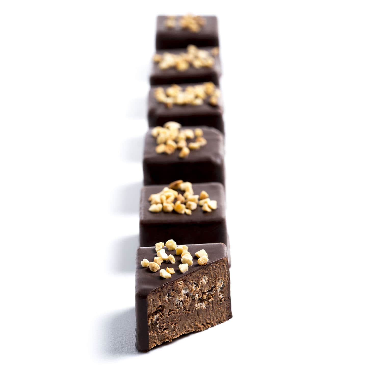 Praliné chocolat Noir et Lait coeur Caramel 170g Rocher