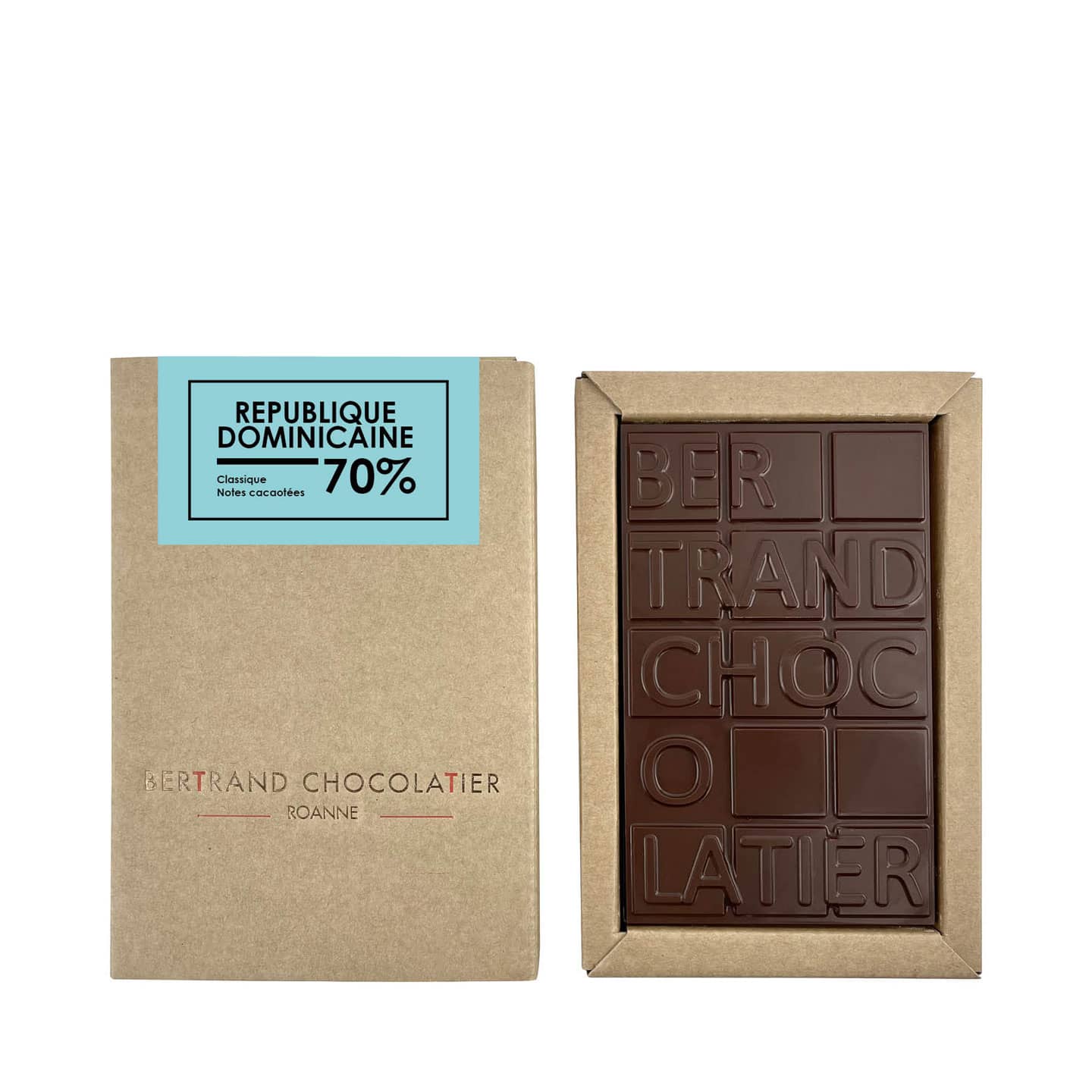 Tablette chocolat Noir 70% origine République Dominicaine 90g