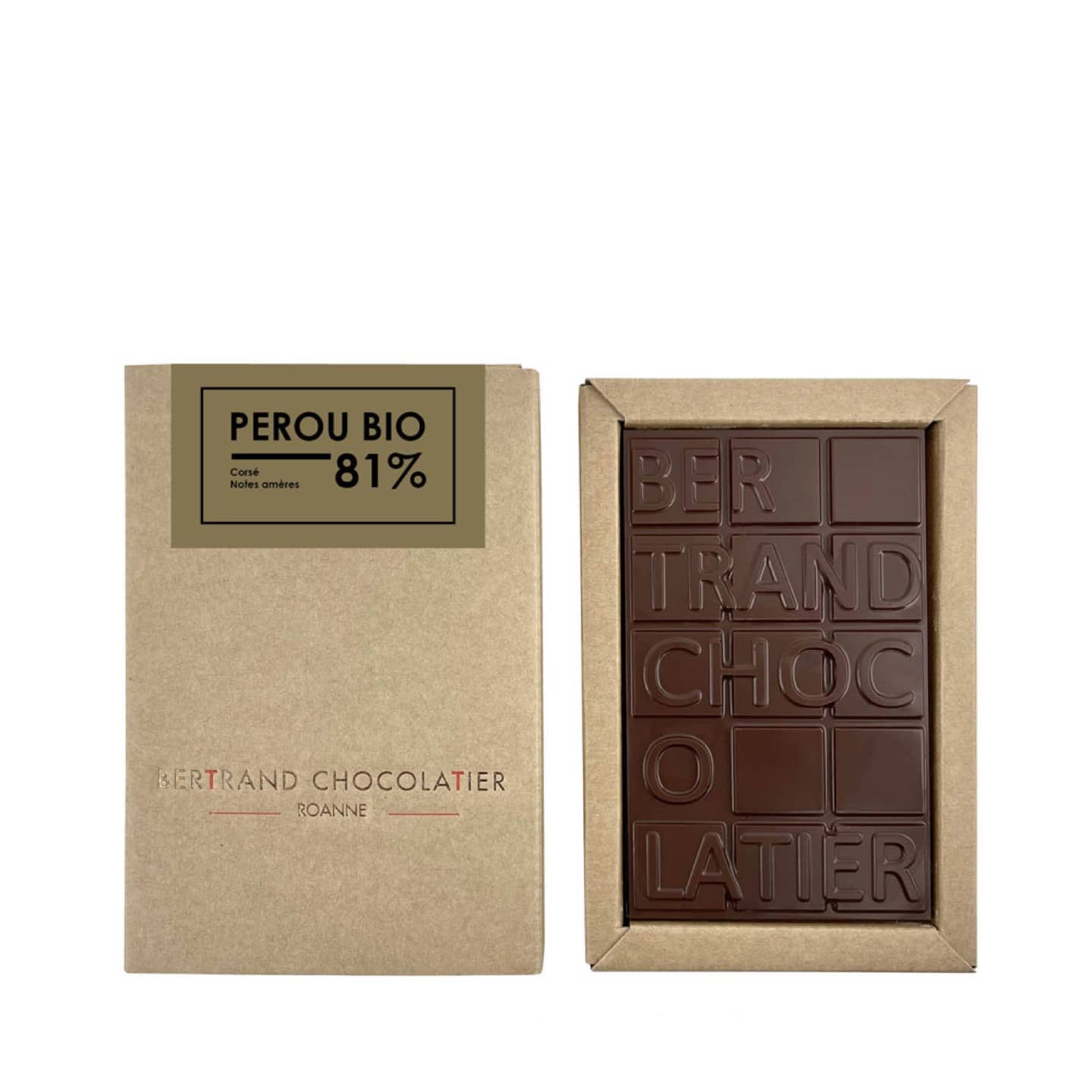 Tablette Noir 81% origine Pérou 90g