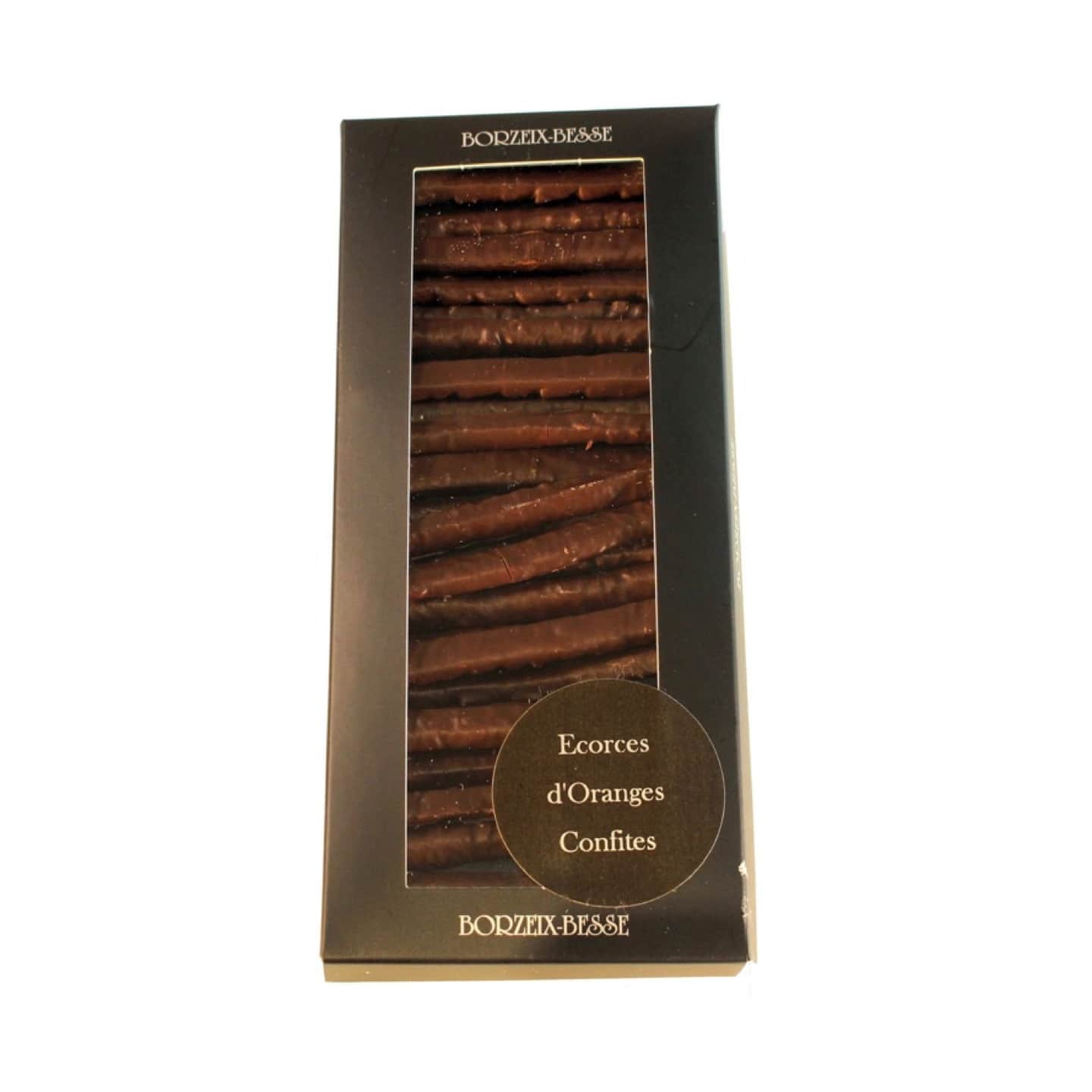 Orangettes Confites Enrobées Chocolat Noir 130g