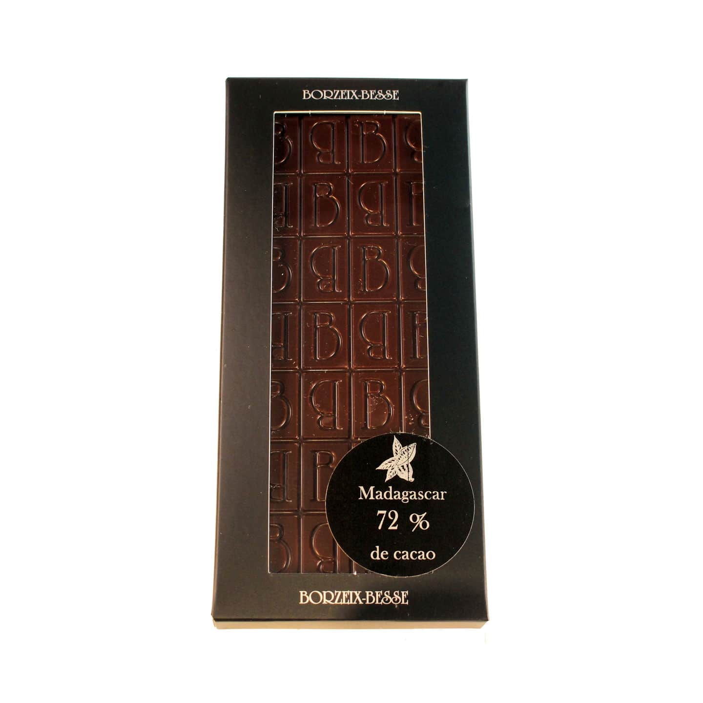Tablette Chocolat Noir 72% origine Madagascar 90g
