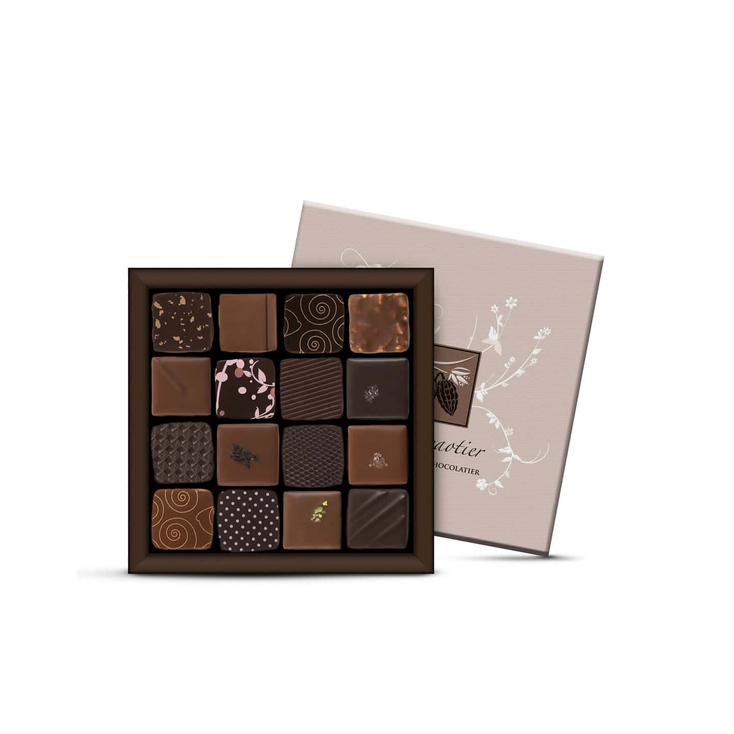 Assortiment Chocolats Noir et Lait 280g - 32 pièces