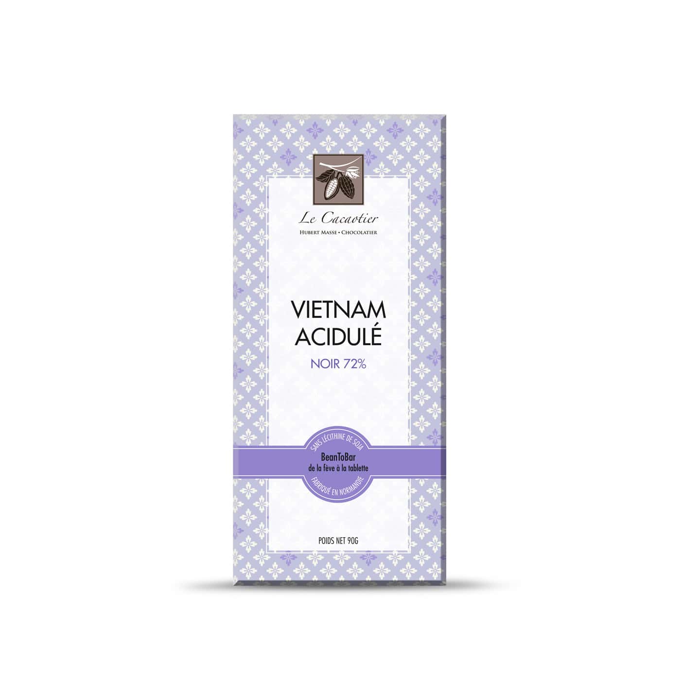 Tablette Chocolat Noir 72% origine Vietnam 90g Bean to Bar