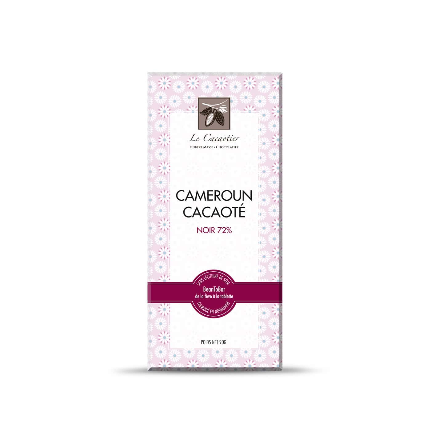 Tablette Chocolat Noir 72% Grand Cru origine Cameroun 90g Bean to bar