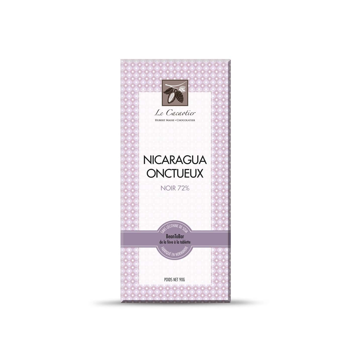 Tablette Chocolat Noir 72% origine Nicaragua 90g Bean to Bar