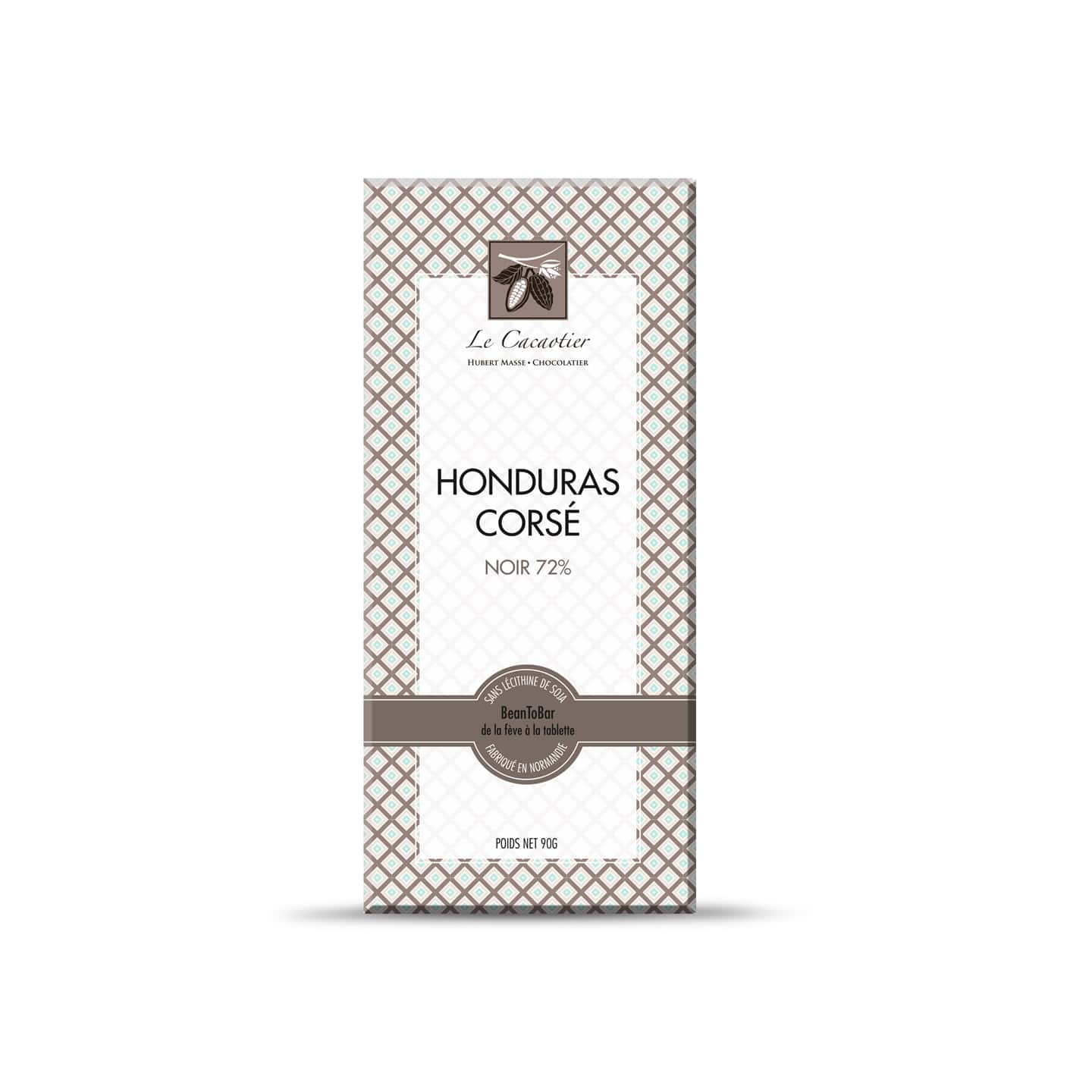Tablette Chocolat Noir 72% origine Honduras 90g Bean to Bar