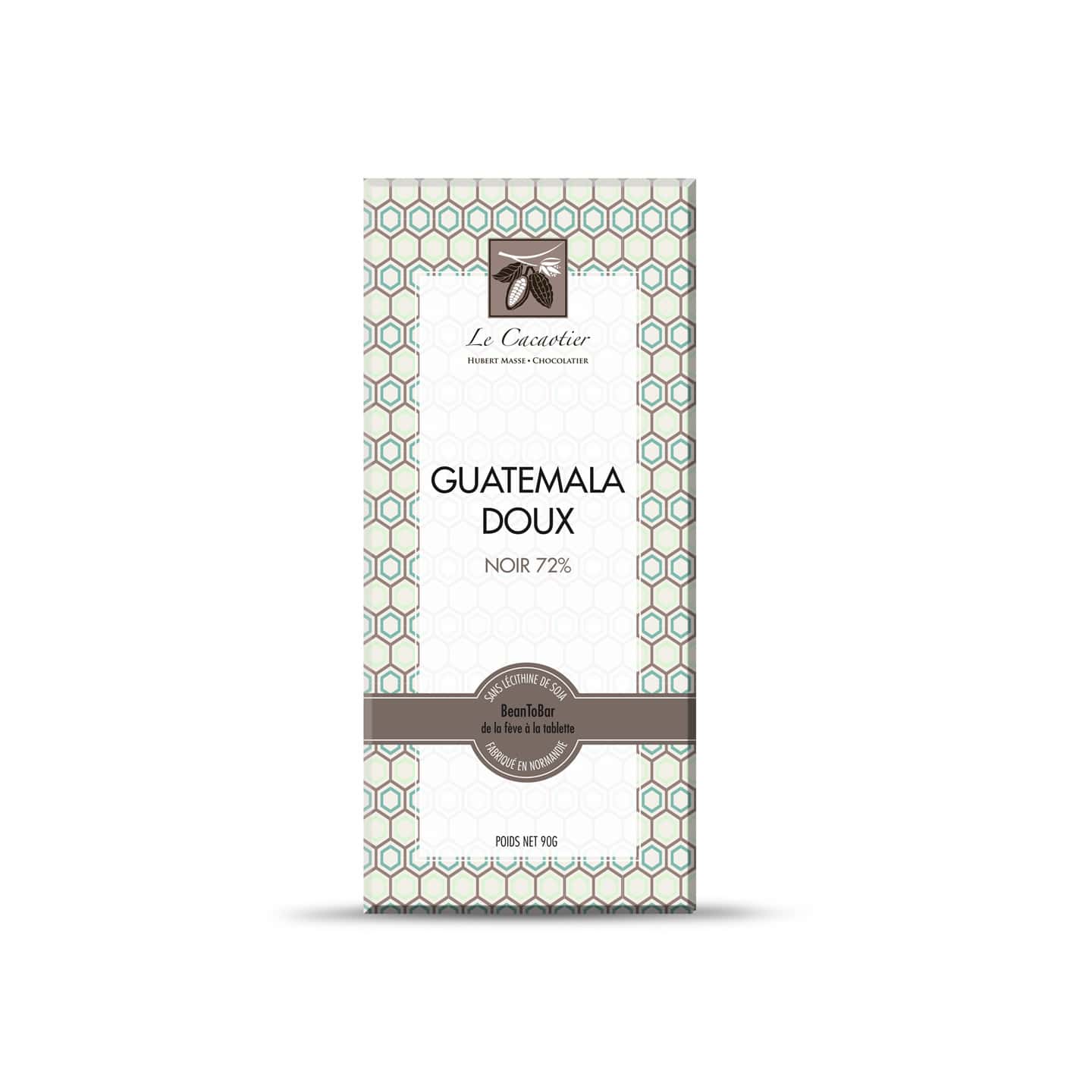 Tablette Chocolat Noir 72% origine Guatemala 90g Bean to Bar