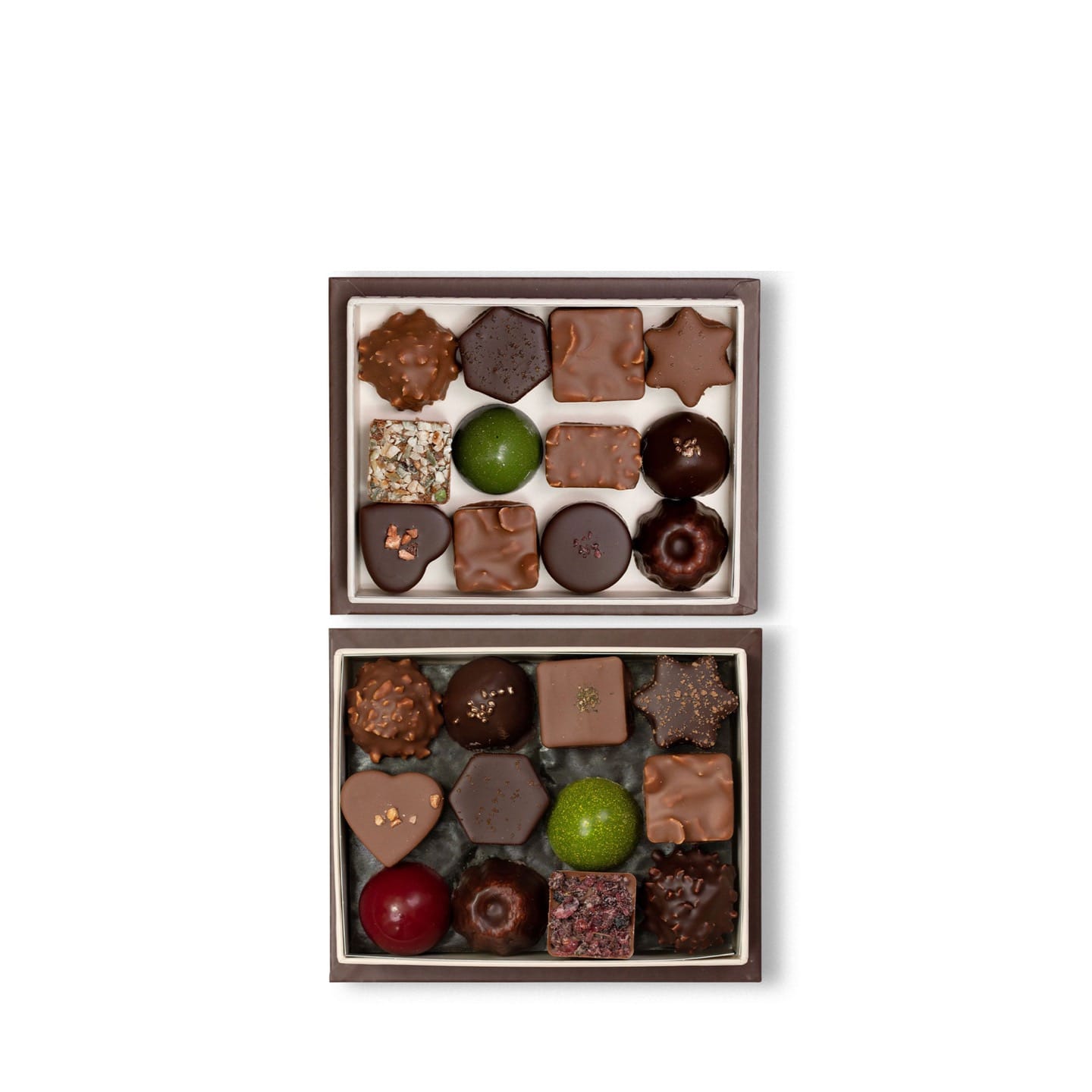 Assortiment Chocolats Noir et Lait 220g - 24 pièces