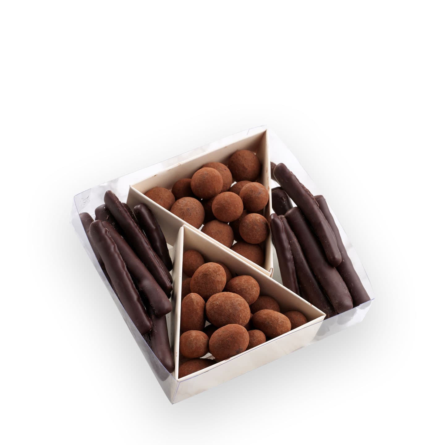 Noisettes, Amandes et Orangettes Chocolat 190g