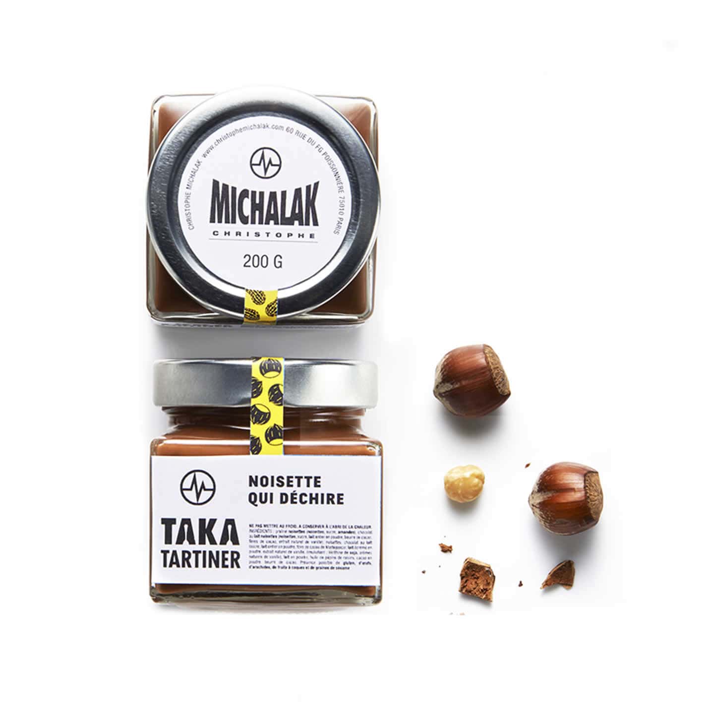 Pâte à Tartiner Chocolat Lait Noisettes 200g Takatartiner