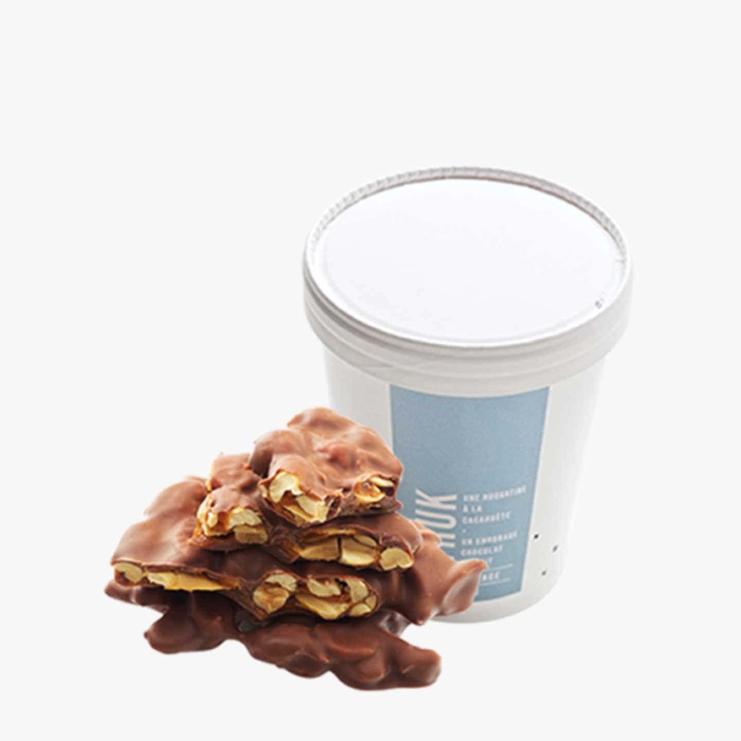 Cacahuètes enrobées Chocolat Lait 130g Truk